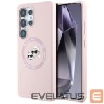 Другие товары Karl Lagerfeld  Karl Lagerfeld Silicone Double Heads And Circle MagSafe Samsung Galaxy S25 Ultra Case Pink 