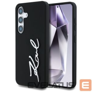 Другие товары Karl Lagerfeld  Case Karl Lagerfeld Silicone Metal Signature Logo Samsung Galaxy S25 black 