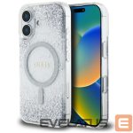 Другие товары Guess  Guess HC Resin Bottom Glitter MagSafe case for iPhone 16 - silver 