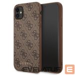 Другие товары Guess  Guess 4G Metal Gold Logo Case for iPhone 11 / Xr 6.1" - Brown 