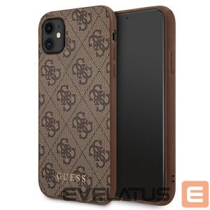 Другие товары Guess  Guess 4G Metal Gold Logo Case for iPhone 11 / Xr 6.1" - Brown 