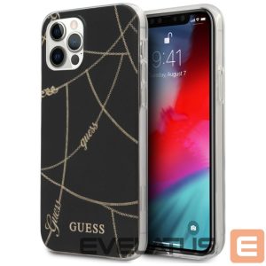 Другие товары Guess  Guess Gold Chain Collection iPhone 12 Pro Max 6.7" Case - Black 