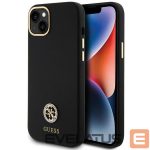 Другие товары Guess  Guess Silicone Logo Strass 4G Case for iPhone 15 Plus / 14 Plus 6.7" - Black 