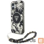 Другие товары Guess  Guess Palm Trees Triangle Pearl Strap MagSafe case for iPhone 16 black 