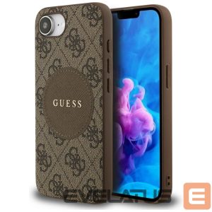 Другие товары Guess  Guess 4G Circle Classic Logo MagSafe case for iPhone 16e - brown 
