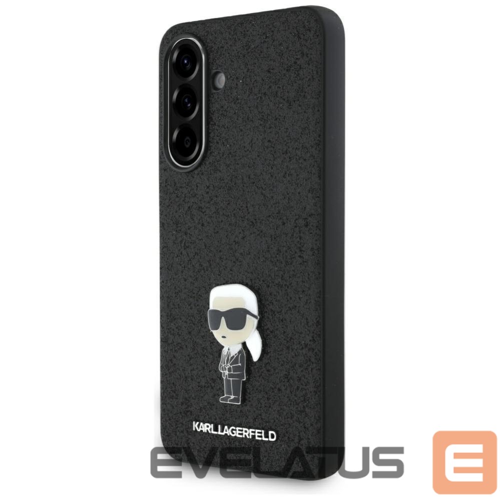 Другие товары Karl Lagerfeld Karl Lagerfeld Fixed Glitter Ikonik Logo Metal Pin Case for Samsung Galaxy A56 - Black