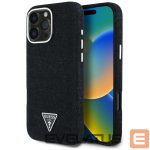 Другие товары Guess  Guess Denim Triangle Logo MagSafe iPhone 16 Pro Max Case - Black 