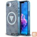 Другие товары Guess  Guess IML Metal Glitter 4G Circle Triangle MagSafe Case for iPhone 16e - Blue 