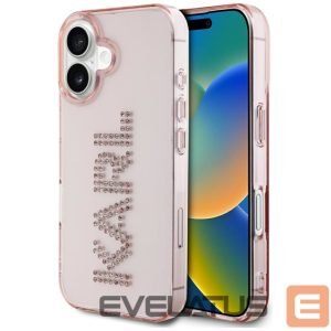 Другие товары Karl Lagerfeld  Karl Lagerfeld IML Rhinestones Logo iPhone 16 Case - Pink 