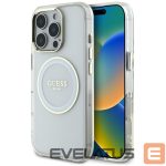 Другие товары Guess  Guess IML Metal Colored Circle Classic Logo MagSafe case for iPhone 16 Pro - white 
