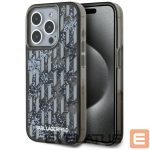 Другие товары Karl Lagerfeld  Karl Lagerfeld Liquide Glitter Monogram Gradient iPhone 15 Pro Case - Black 