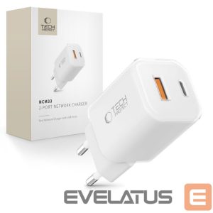 Другие товары Tech-Protect  Tech-Protect NCM33W 2-port PD33W/QC3.0 wall charger - white 