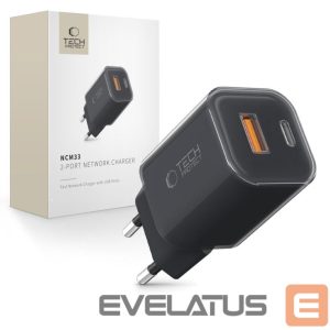 Другие товары Tech-Protect  Tech-Protect NCM33W 2-port PD33W/QC3.0 wall charger - black 