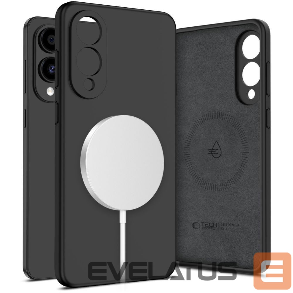 Другие товары Tech-Protect Tech-Protect Liquid Silicone MagSafe case for Samsung Galaxy S25 Edge - black