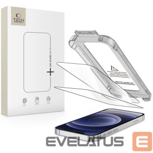 Другие товары Tech-Protect  Tech-Protect Quick Set+ 2-pack tempered glass for iPhone 12 / 12 Pro - black 