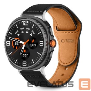 Другие товары Tech-Protect  Tech-Protect Leatherfit Strap for Samsung Galaxy Watch 40/44/46 mm - Black 