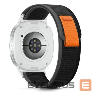 Другие товары Tech-Protect  Tech-Protect Nylon Stripe Strap for Samsung Galaxy Watch 40/44/46 mm - Black and Orange 