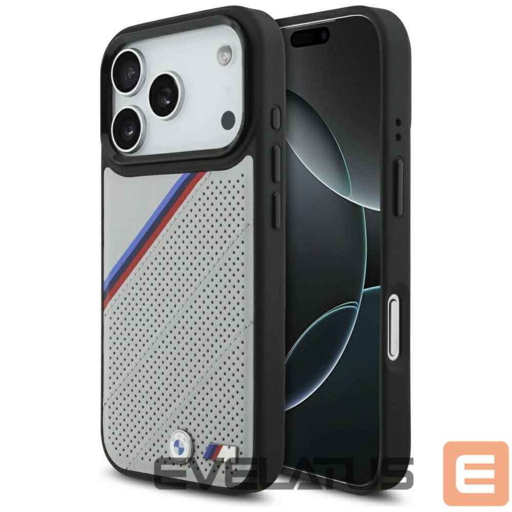 Другие товары BMW BMW M Tricolor Metal Logo MagSafe Case for iPhone 17 Pro - Gray