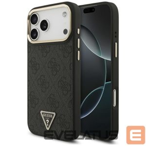Другие товары Guess  Guess 4G Triangle Logo MagSafe Case for iPhone 17 Pro Max - Black and Gold 