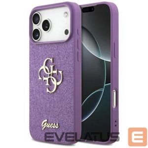 Другие товары Guess  Guess Fixed Glitter Big 4G case for iPhone 17 Pro Max - purple 