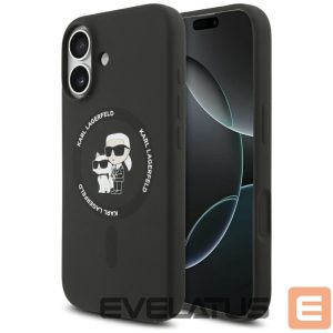Другие товары Karl Lagerfeld  Karl Lagerfeld Silicone Karl&Choupette Ring MagSafe Case for iPhone 17 - Black 