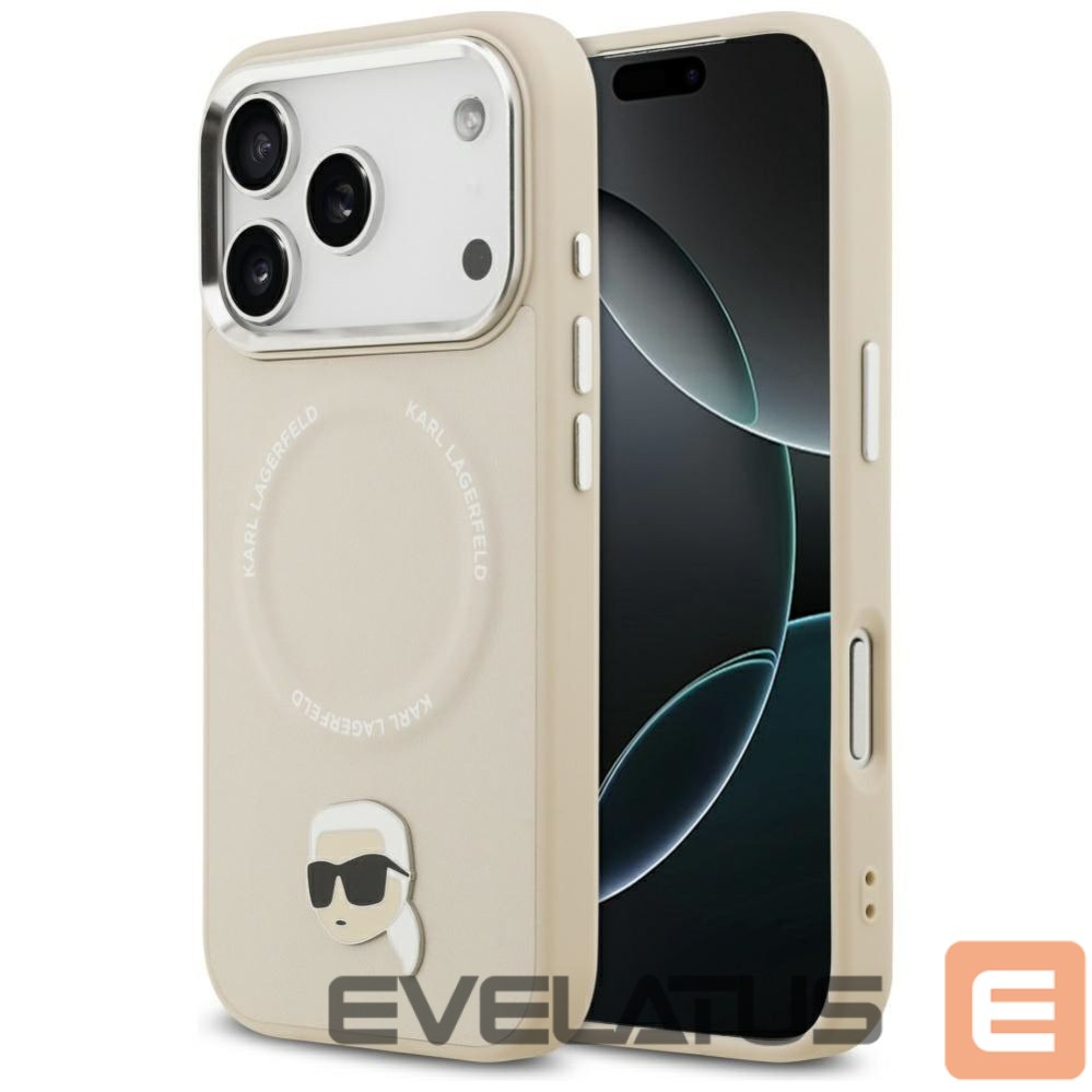 Другие товары Karl Lagerfeld Karl Lagerfeld Karl Pin MagSafe Case for iPhone 17 Pro - Beige