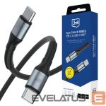 Другие товары 3MK  3mk Hyper Cable 3mk Hyper Cable N-SERIES USB-C / USB-C 2m 20V/3A 60W / black 