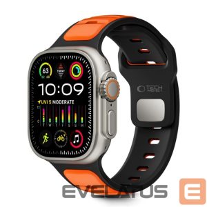 Другие товары Tech-Protect  Tech-Protect IconBand Line Strap for Apple Watch 44 / 45 / 46 / 49 mm - Black and Orange 