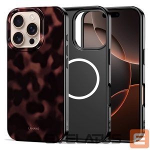 Другие товары Tech-Protect  Tech-Protect Lamano MagSafe Case for iPhone 16 Pro Max - Black and Red 