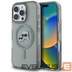 Другие товары Karl Lagerfeld  Karl Lagerfeld IML Metal Karl&Choupette Head MagSafe Case for iPhone 16 Pro - Black 