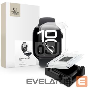 Другие товары Tech-Protect  Tech-Protect Supreme Hydrogel Film Set 2-pack for Apple Watch 10 46 mm - transparent 