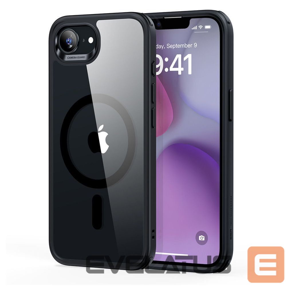 Другие товары ESR ESR Classic Hybrid Halolock MagSafe Case for iPhone 16e / 17e - Transparent-Black