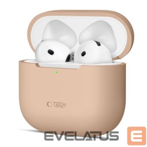 Другие товары Tech-Protect  Tech-Protect Silicone Case for Apple AirPods 4 - Beige 
