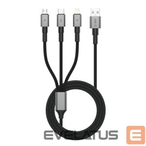 Другие товары Tech-Protect  Tech-Protect UltraBoost DNA 3in1 USB-C / Micro-USB / Lightning cable 120 cm - gray 