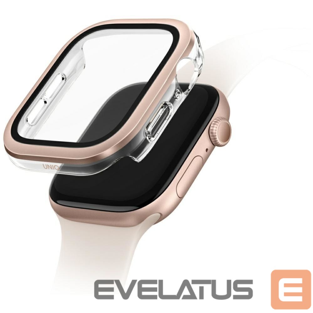 Другие товары UNIQ Uniq Voute Tempered Glass Case for Apple Watch 10 46mm - Rose Gold