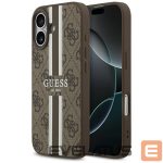 Другие товары Guess  Guess 4G Printed Stripes MagSafe case for iPhone 17 - brown 