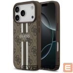 Другие товары Guess  Guess 4G Printed Stripes MagSafe case for iPhone 17 Pro - brown 