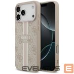 Другие товары Guess  Guess 4G Printed Stripes MagSafe case for iPhone 17 Pro Max - pink 