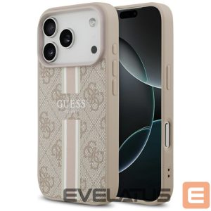 Другие товары Guess  Guess 4G Printed Stripes MagSafe Case for iPhone 17 Pro - Pink 