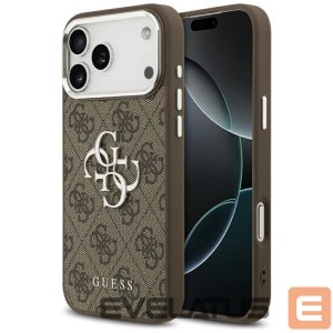 Другие товары Guess  Guess 4G Big 4G Classic Logo Case for iPhone 17 Pro Max Brown - Silver 