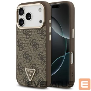 Другие товары Guess  Guess 4G Triangle Logo MagSafe Case for iPhone 17 Pro - Brown and Gold 