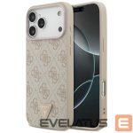 Другие товары Guess  Guess Leather 4G Triangle Strass MagSafe Case for iPhone 17 Pro Max - Pink 