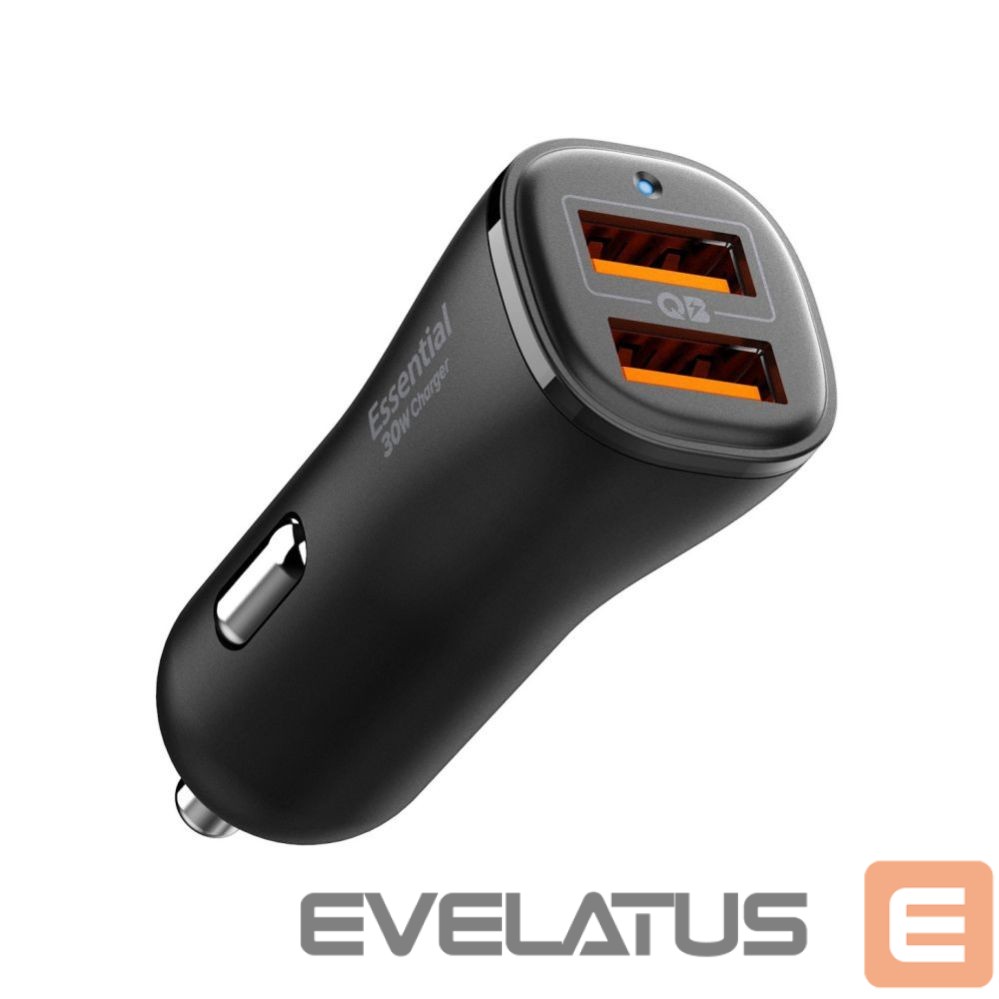 Другие товары Spigen Spigen Essential EV302 30W 2-Port USB-A Car Charger - Black