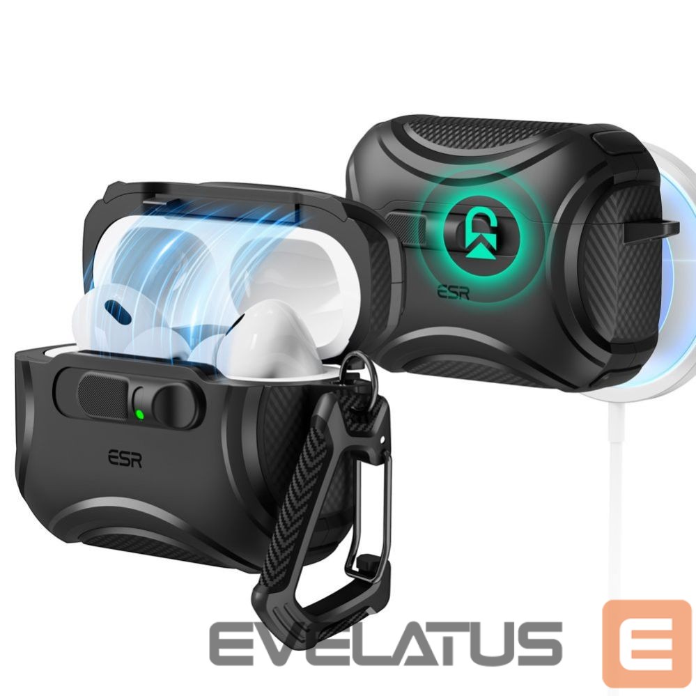 Другие товары ESR ESR Cyber FlickLock MagSafe Case for AirPods Pro 3 - Black
