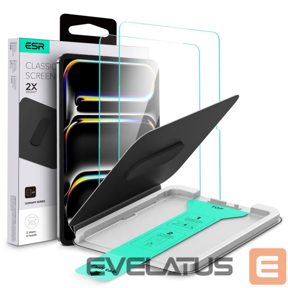 Другие товары ESR ESR UltraFit Tempered Glass 2-pack for iPad Pro 11” 5 / 6 / 2024-2025