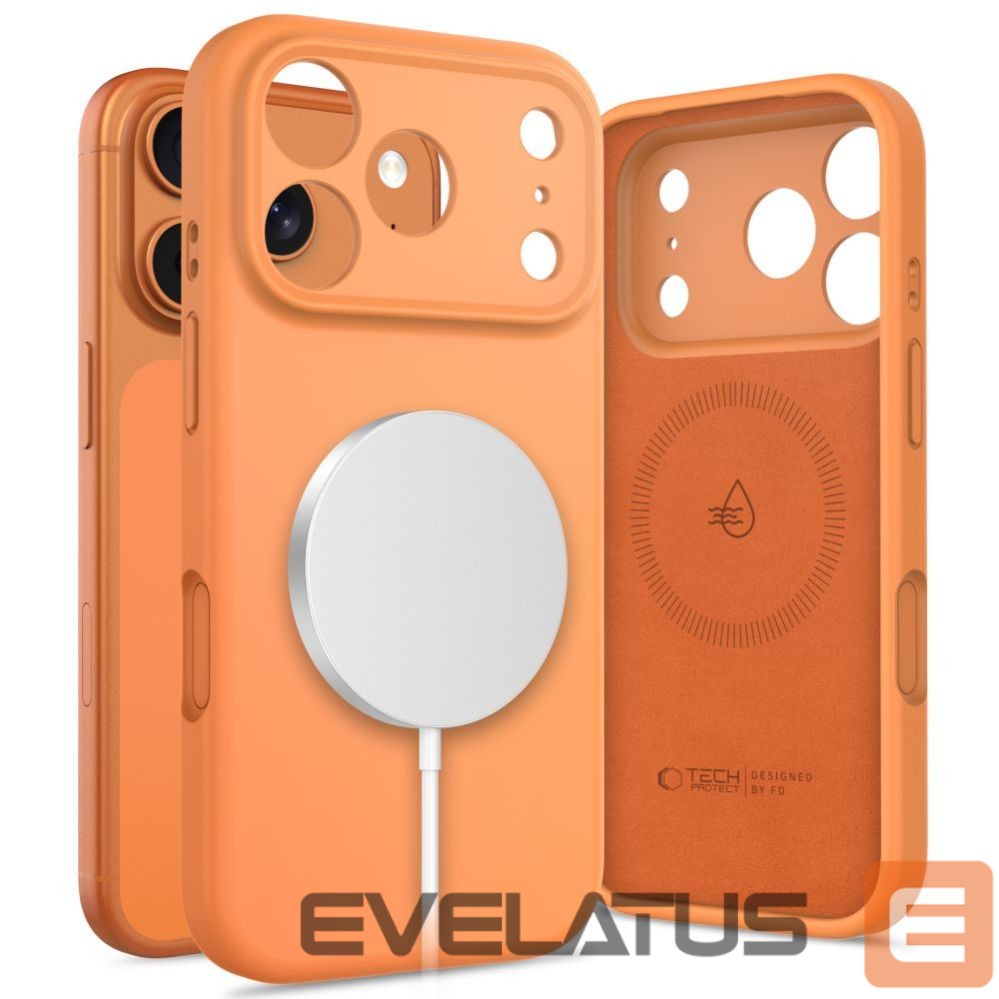 Другие товары Tech-Protect Tech-Protect Silicone MagSafe Case for iPhone 17 Pro - Orange