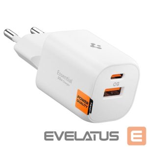 Другие товары Spigen  Spigen Essential EE352EU USB-C / USB-A 35W Wall Charger - White 