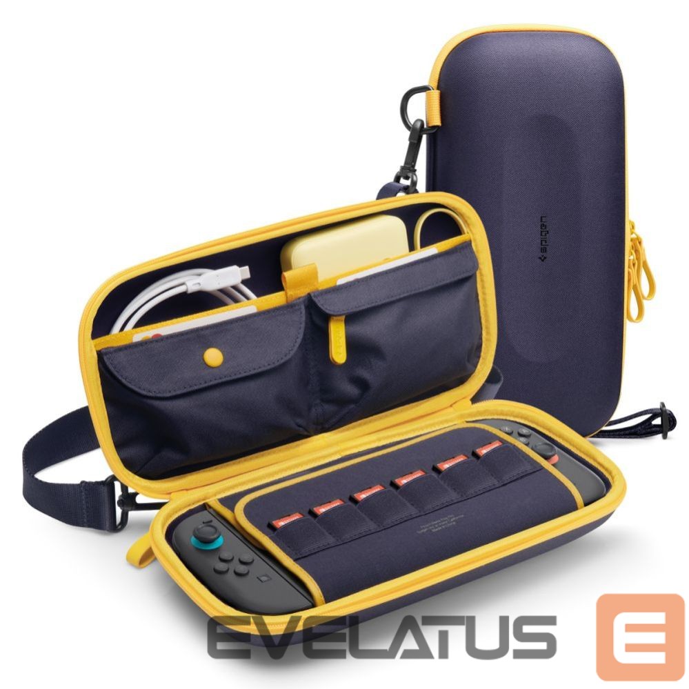 Другие товары Spigen Spigen Nano Pop Pro Pouch for Nintendo Switch 2 - Navy Blue and Yellow