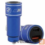 Другие товары BMW  BMW M Edition PD-QC 3.0 20W Car Charger - Blue/Black 