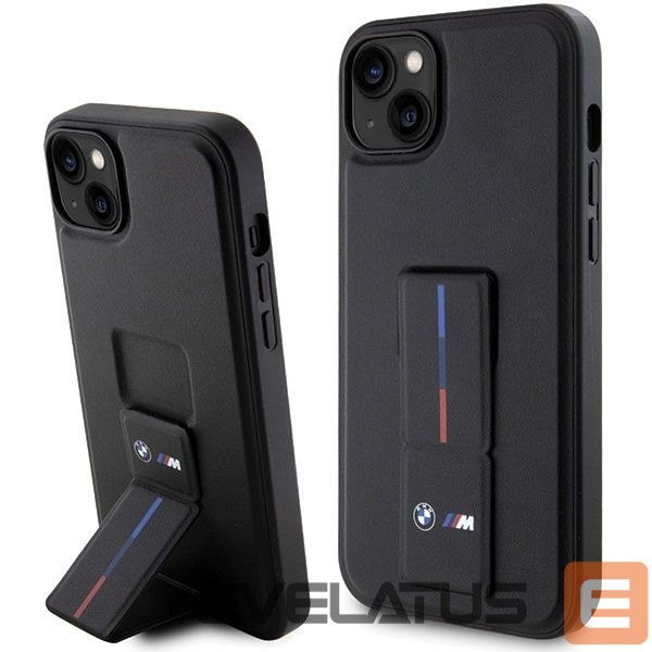 Другие товары BMW BMW Grip Stand Hot Stamp Case for iPhone 14 Plus / 15 Plus - Black